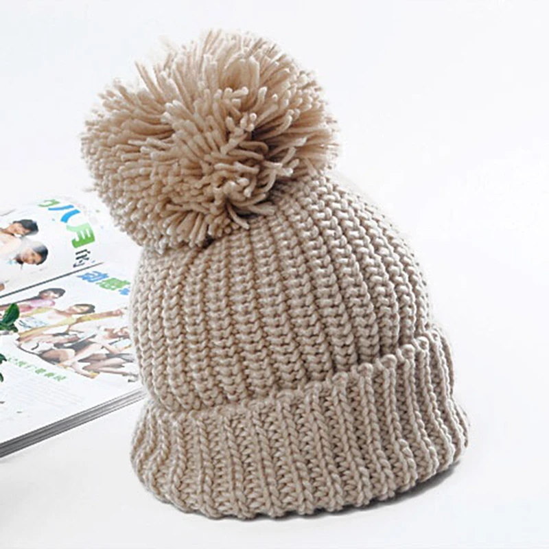 Chunky knit bobble hat pattern