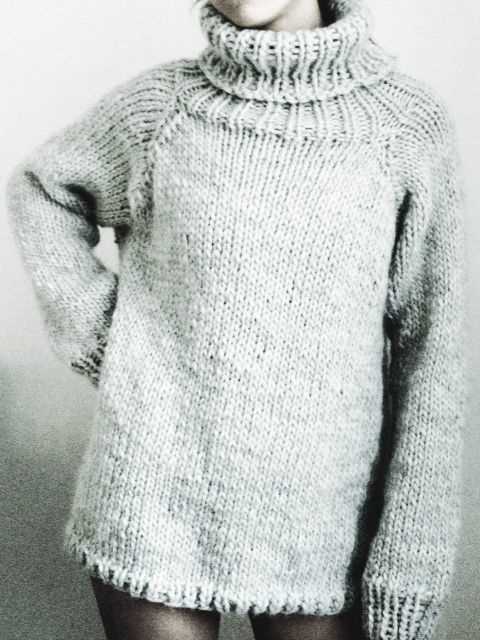 Chunky sweater knitting pattern