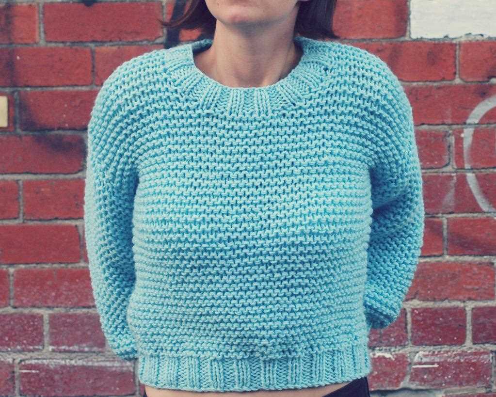 Chunky sweater knitting pattern