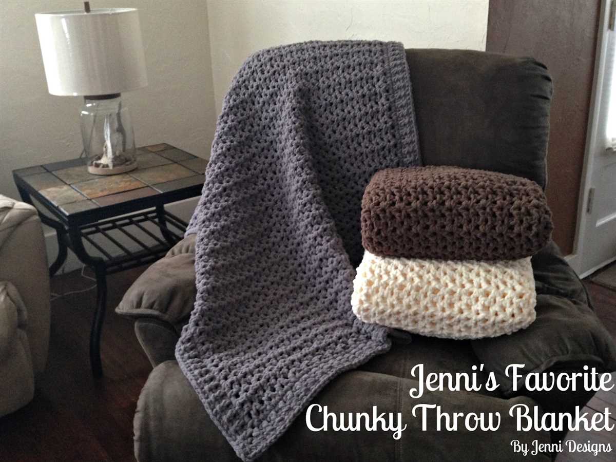 Chunky throw blanket knitting pattern