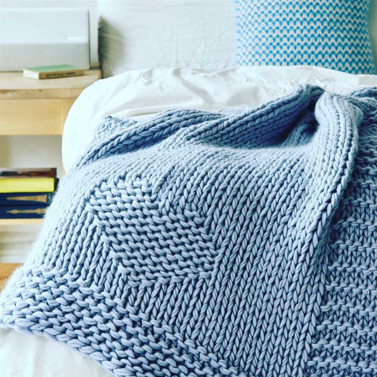 Chunky throw blanket knitting pattern