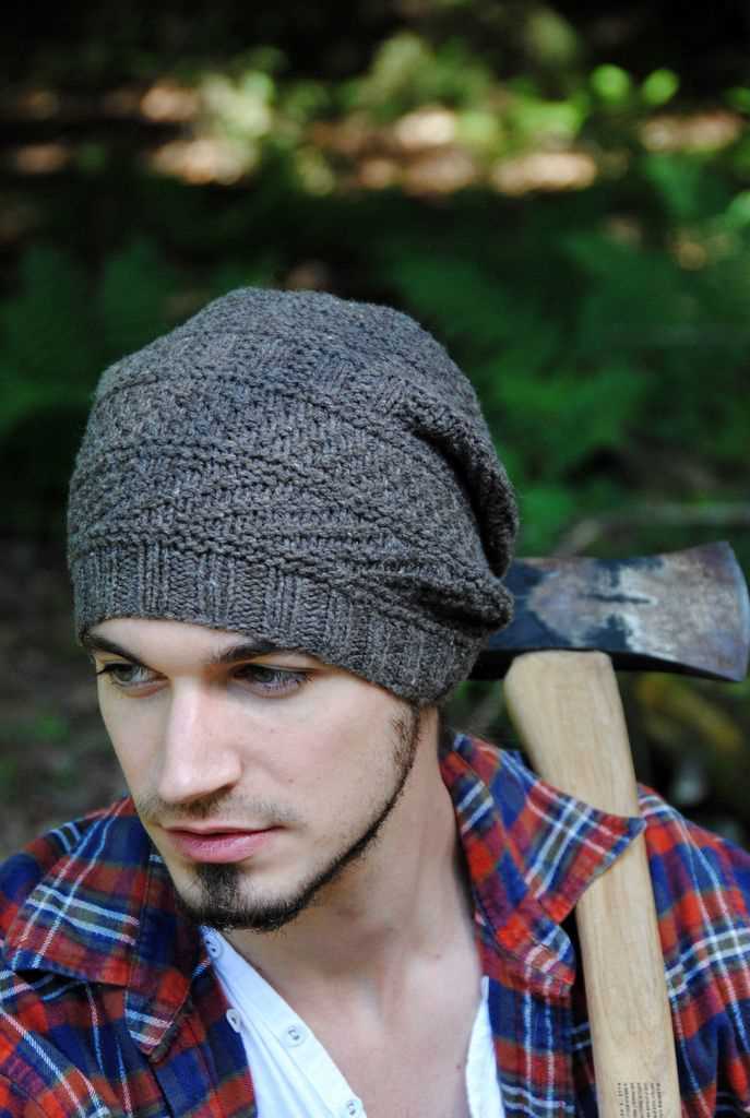 Male beanie knitting pattern