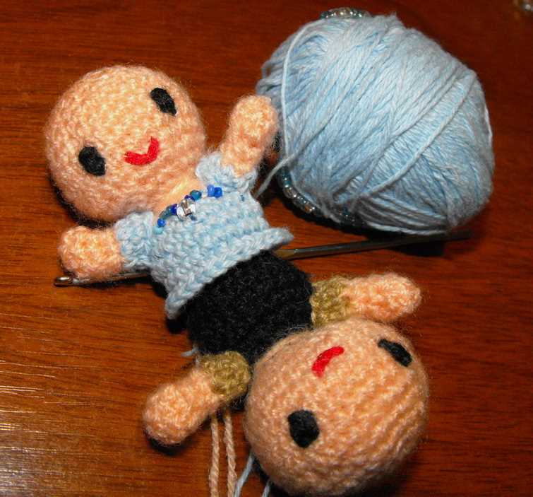 Cinderella doll knitting pattern