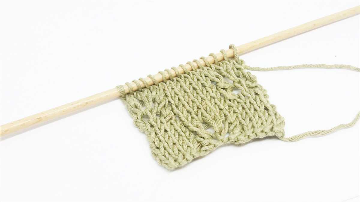 Circular knit dishcloth pattern
