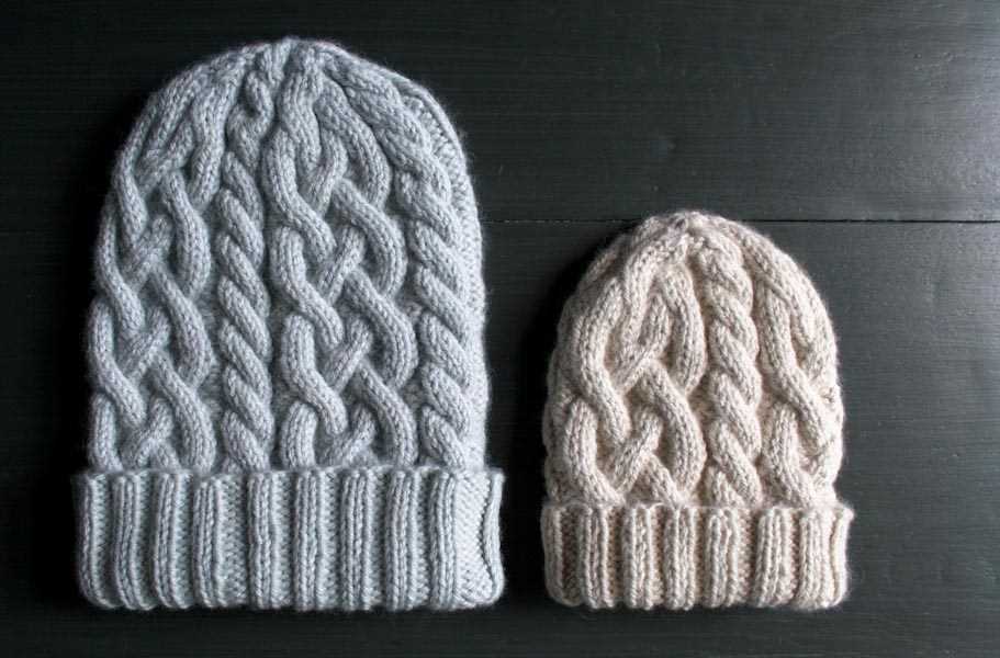 Knit purl hat pattern
