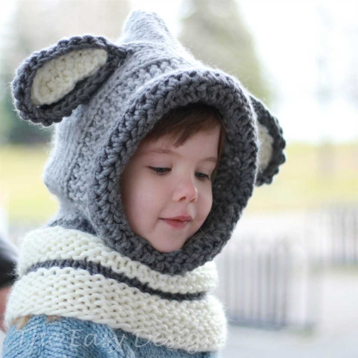 Knitted hooded cowl free pattern