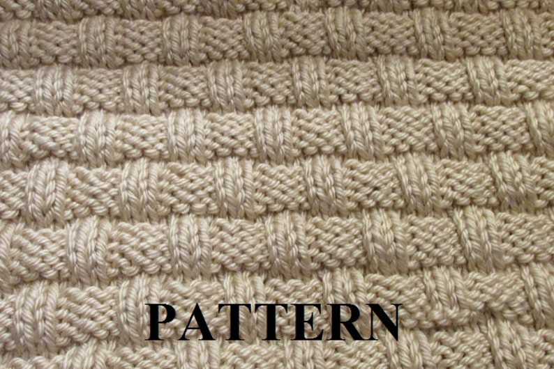 Basket weave dishcloth knitting pattern