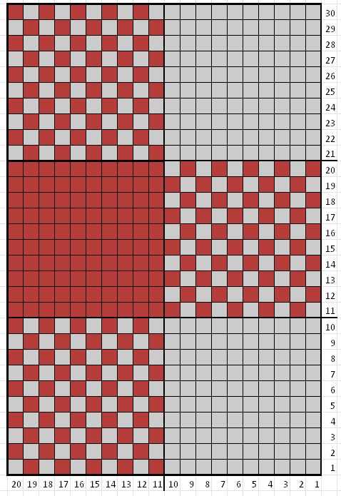 Buffalo plaid knit hat pattern