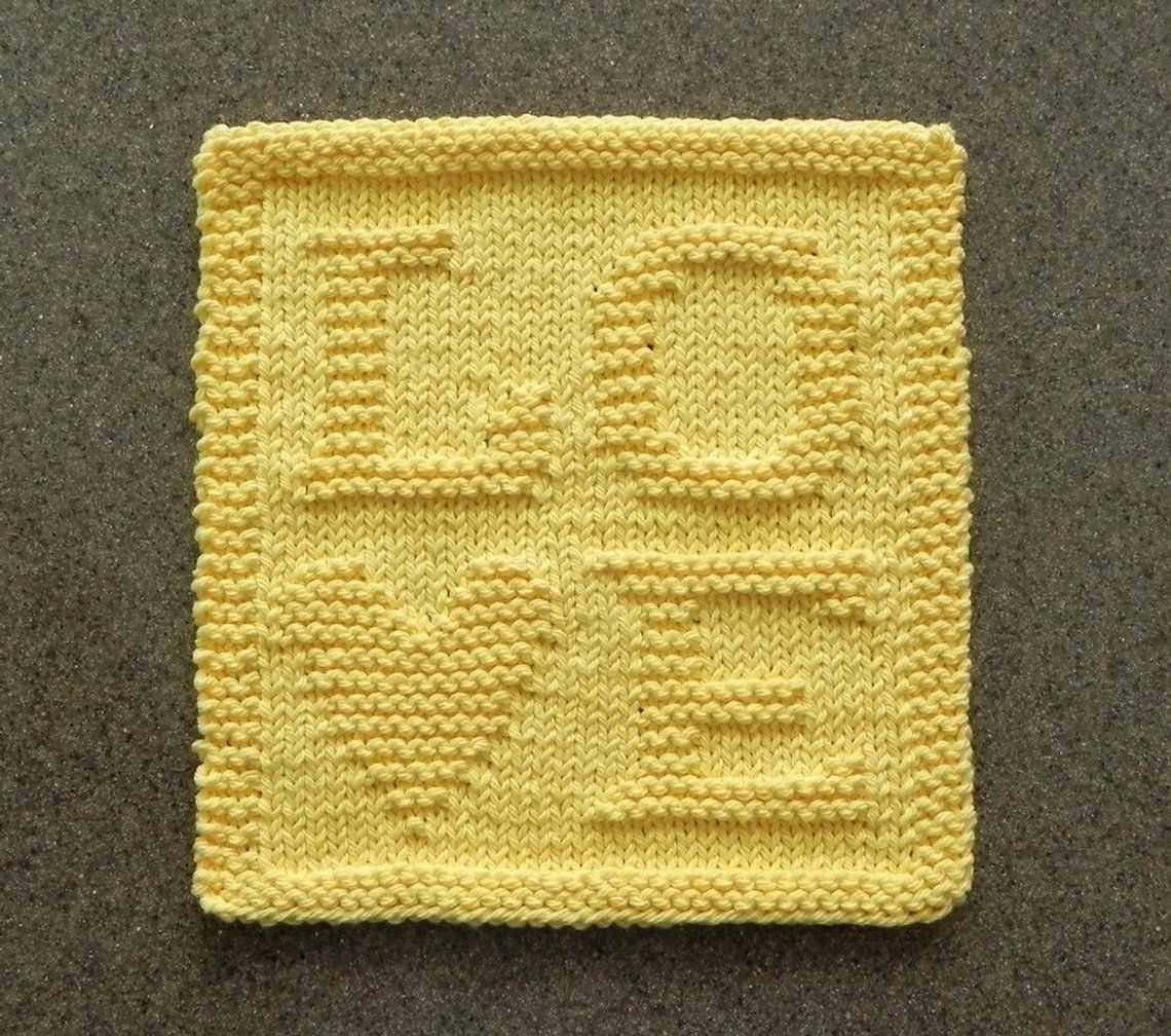 Wash cloth knitting pattern free