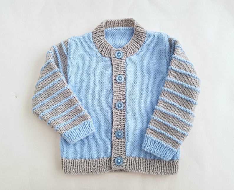 Free knitting patterns for baby boy sweaters