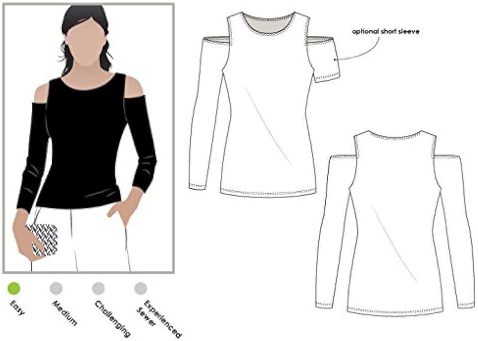 Cold shoulder knitting pattern