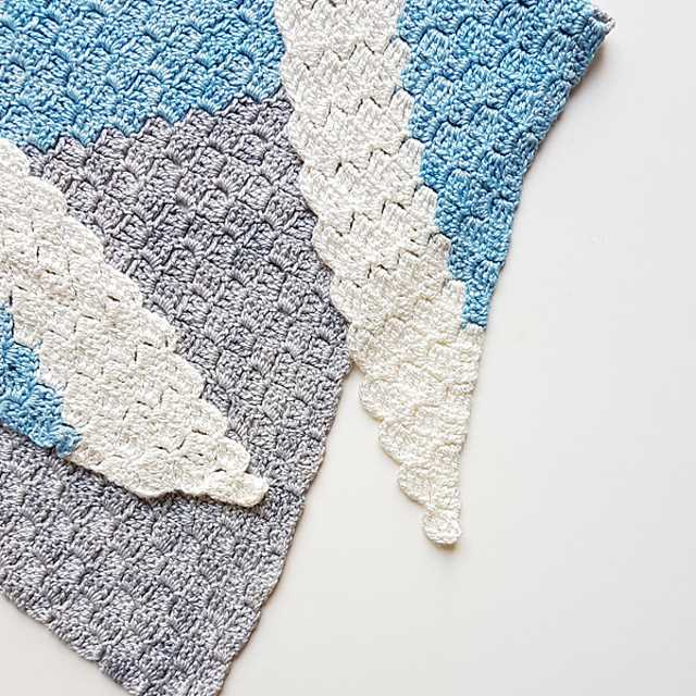 Corner to corner knit baby blanket pattern free