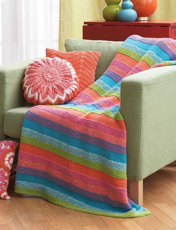 Cotton knit blanket pattern
