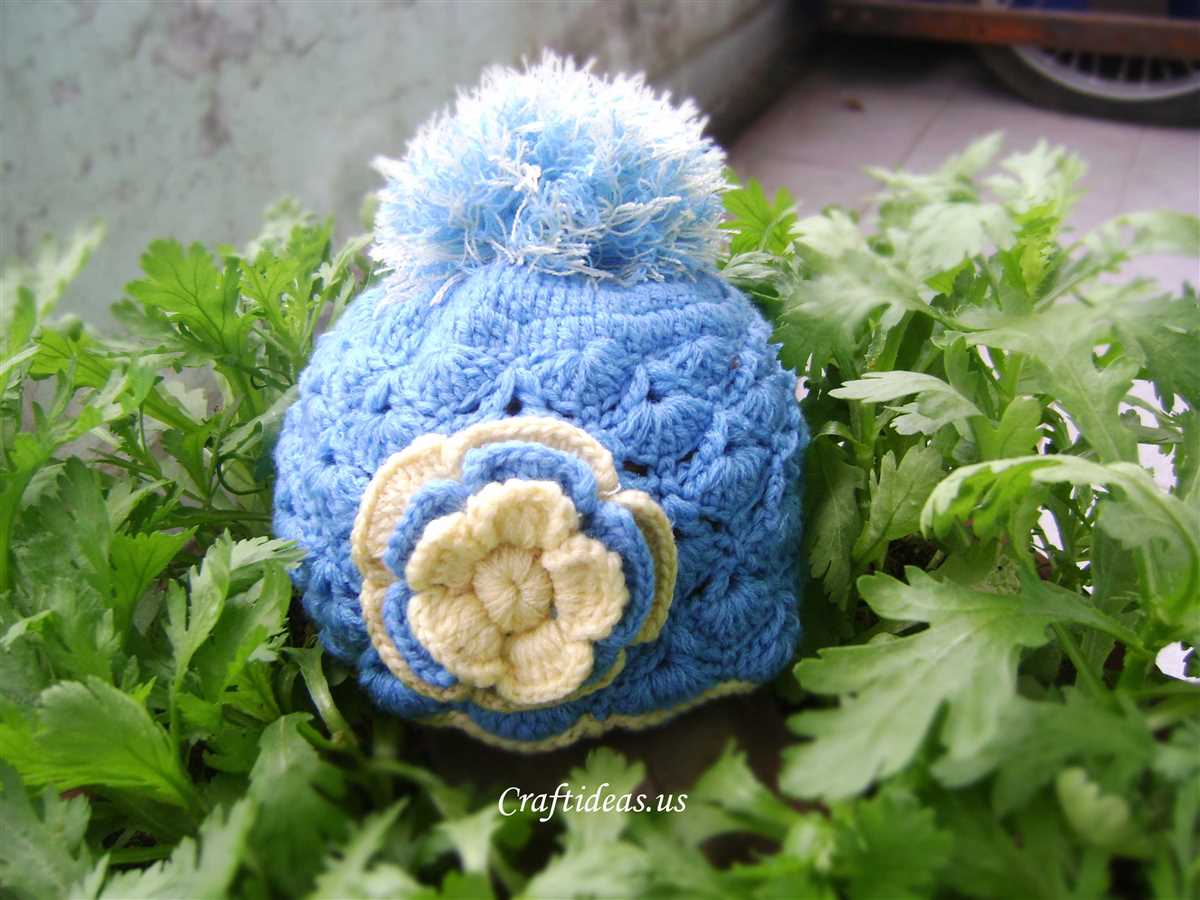 Cotton yarn knit hat pattern