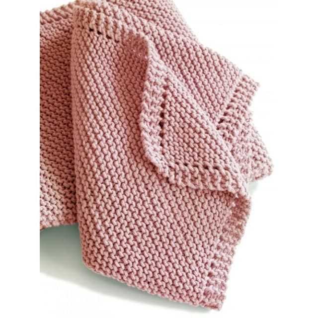 Cotton knit blanket pattern