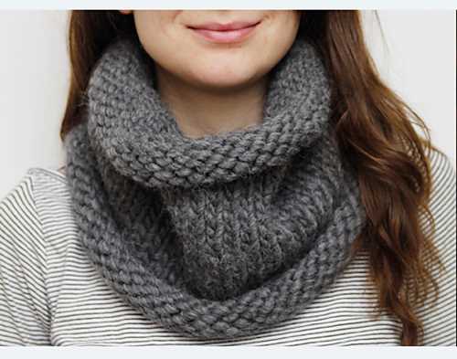 Cowl knitting pattern chunky yarn
