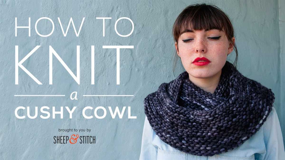 Cowl neck infinity scarf knitting pattern