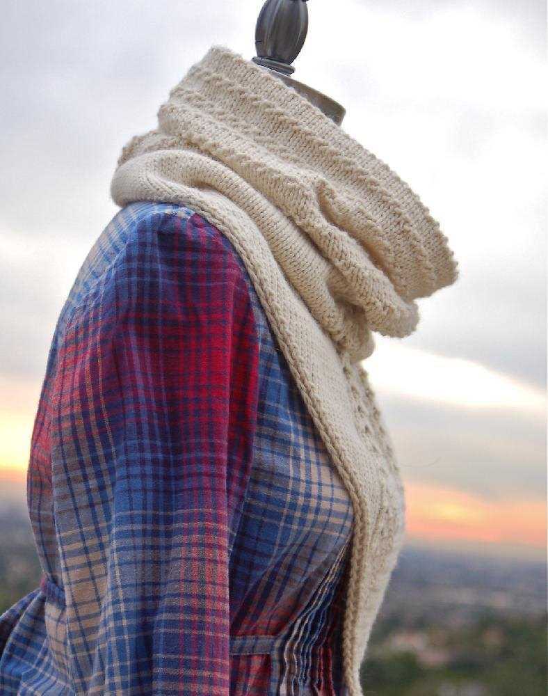 Cowl scarf knitting pattern circular needles