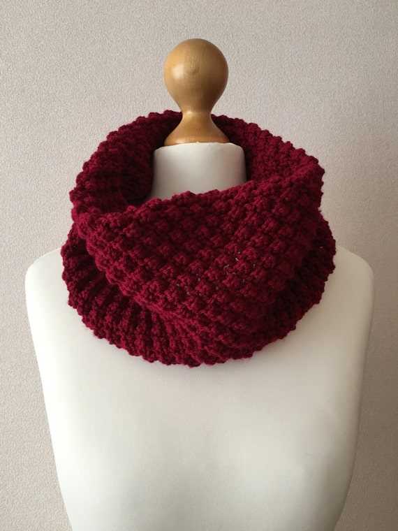 Cowl scarf knitting pattern circular needles