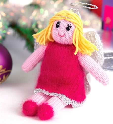 Let's knit christmas angel pattern