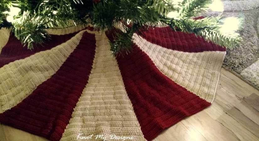 Knit christmas tree skirt pattern