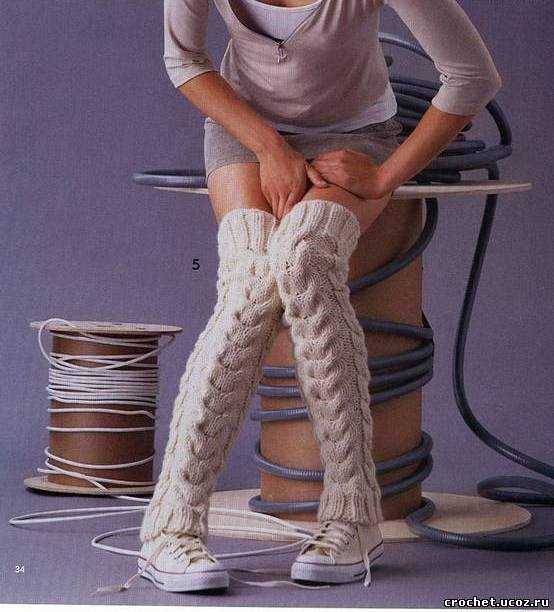 Easy leg warmer knitting pattern straight needles