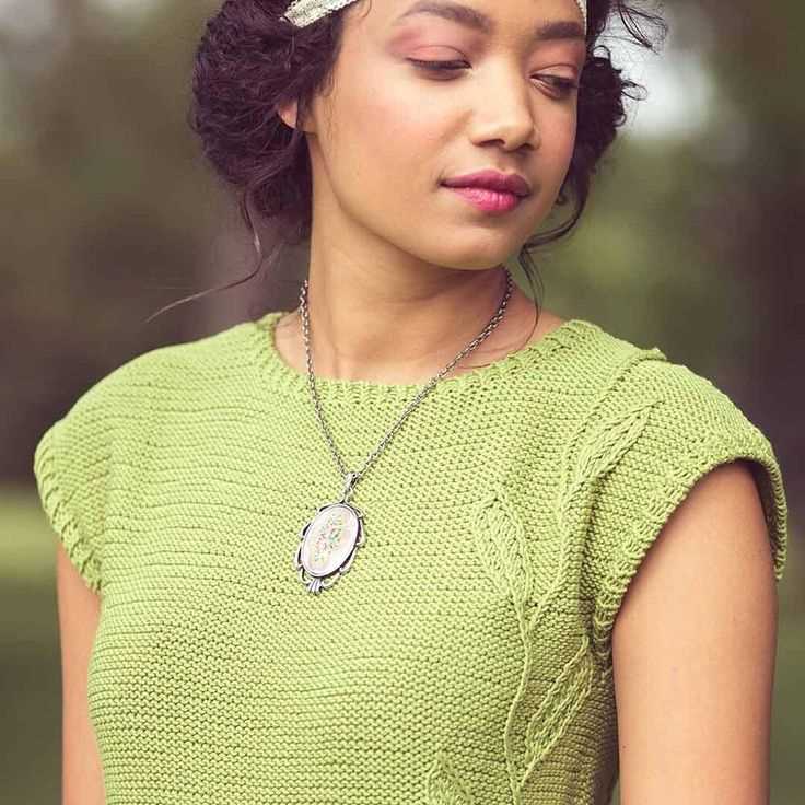 Lace summer top knitting pattern