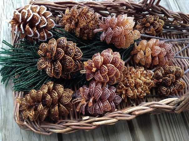 Fir cone knitting pattern