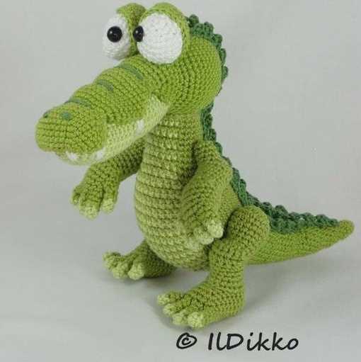Crocodile knitting pattern