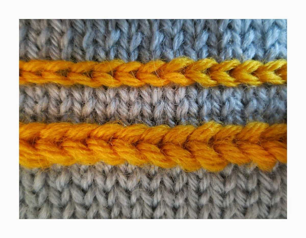Daisy chain knitting pattern