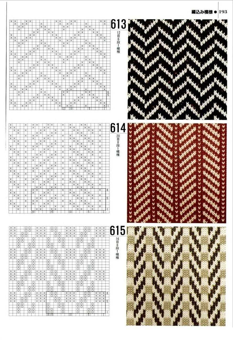 Knit zig zag pattern