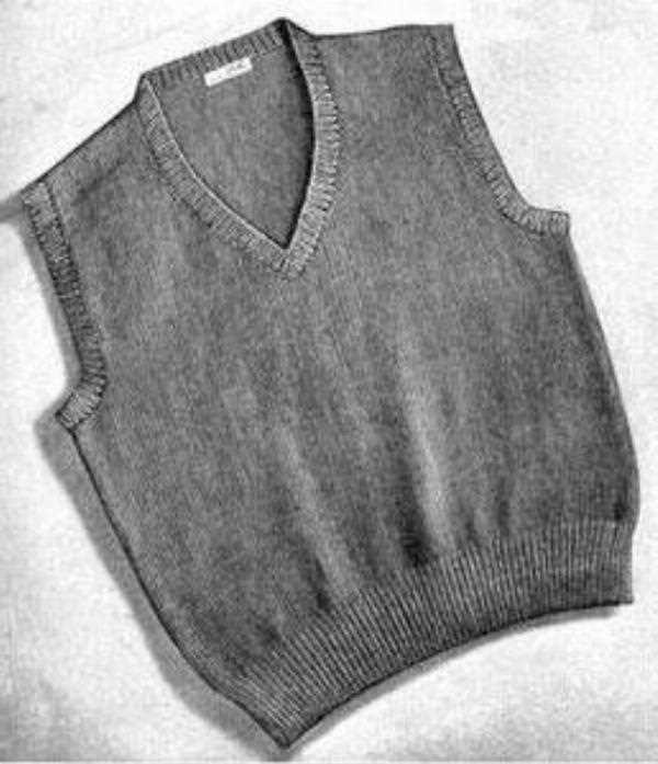Men's knitted tank top pattern