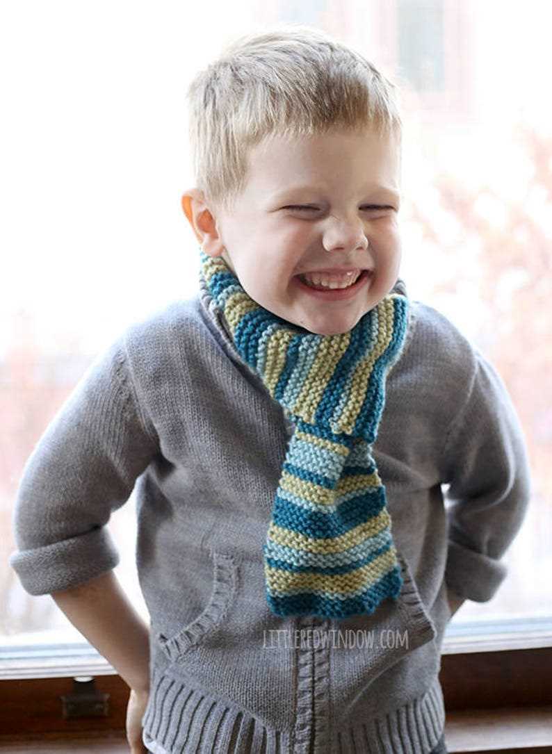 Child's scarf knitting pattern free
