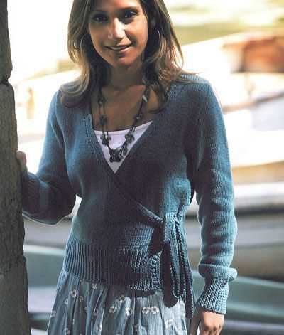 Knit wrap cardigan pattern