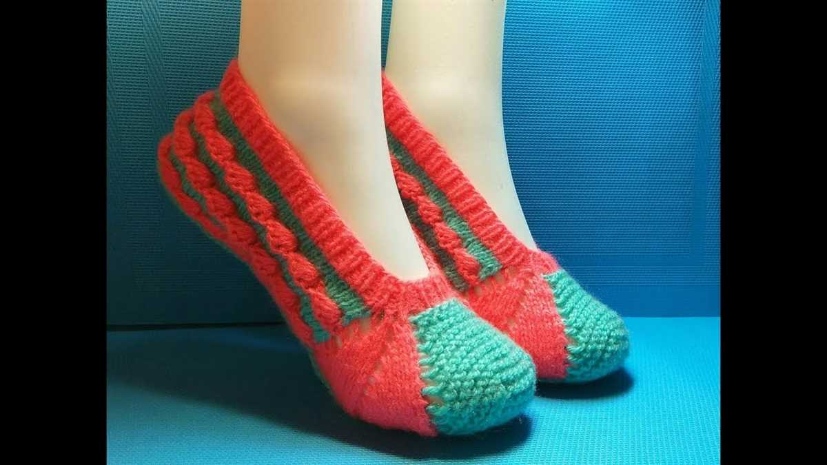 Knitted ballet slippers pattern