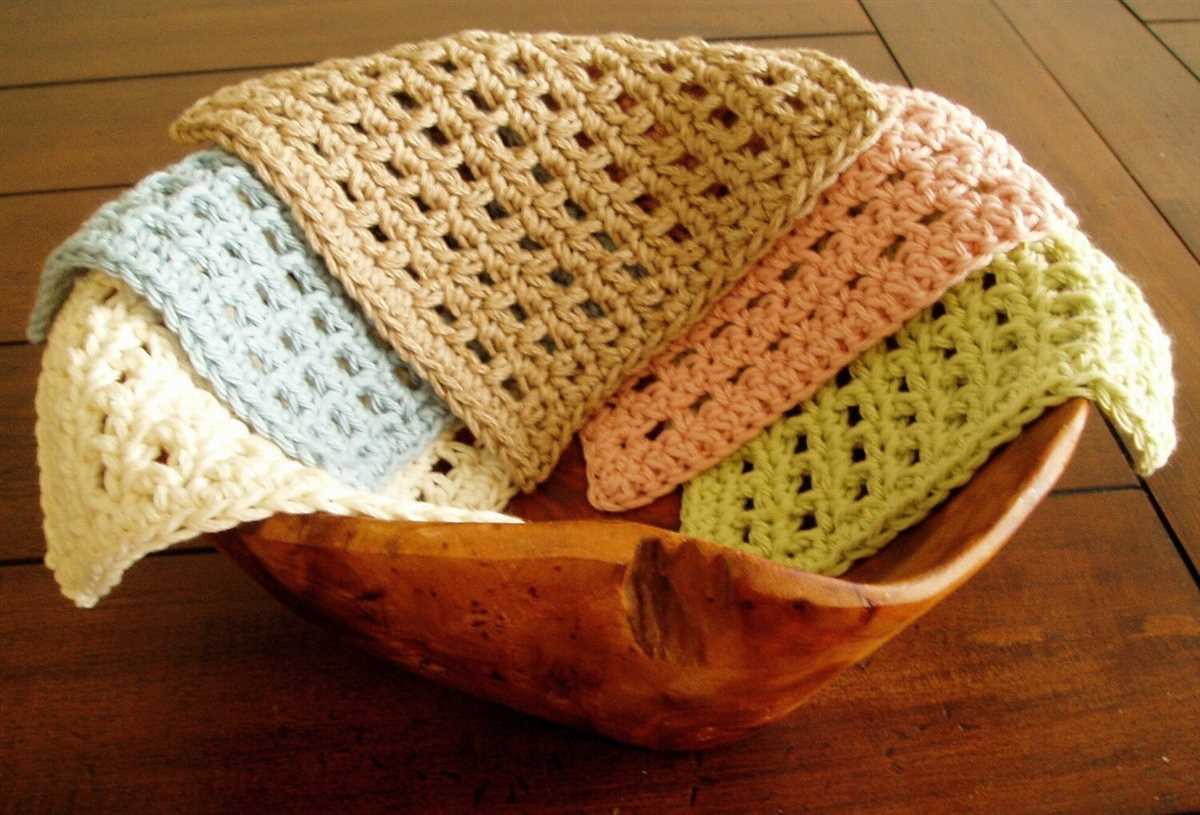 Waffle dishcloth knitting pattern