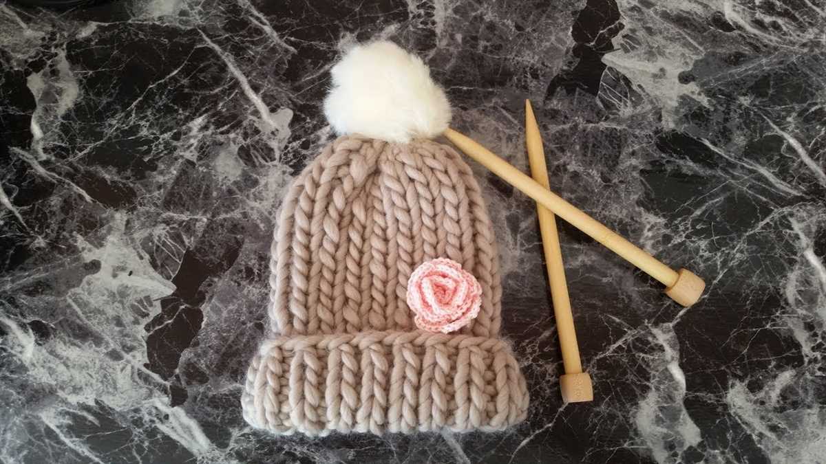 Knitted hat patterns using bulky yarn