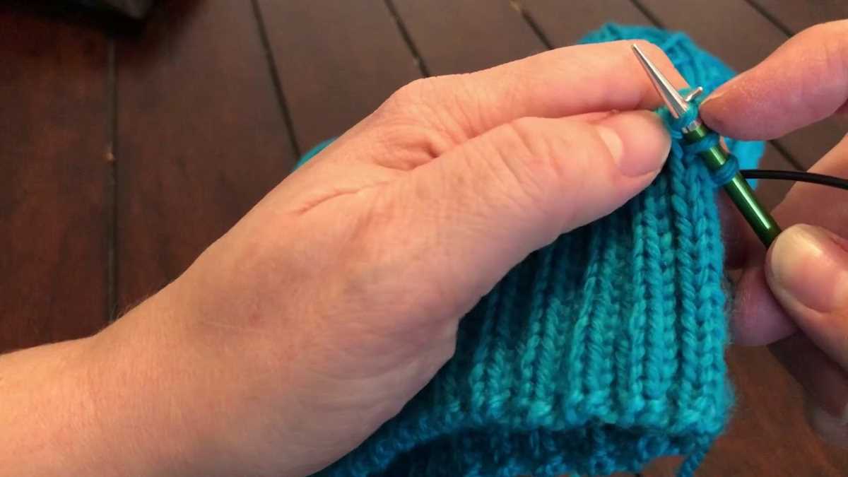 1x1 rib knit hat pattern