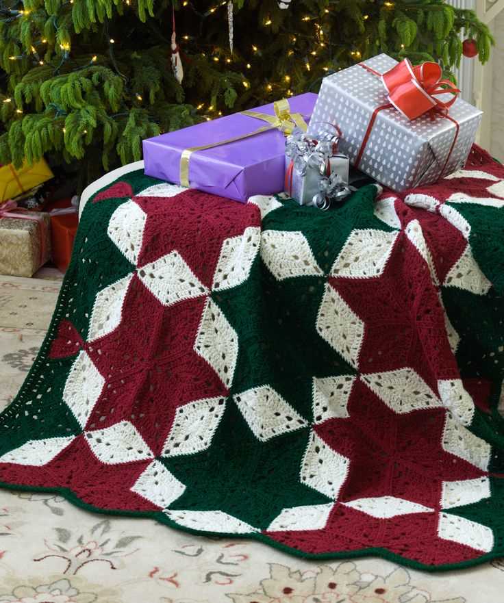 Free christmas blanket knitting patterns