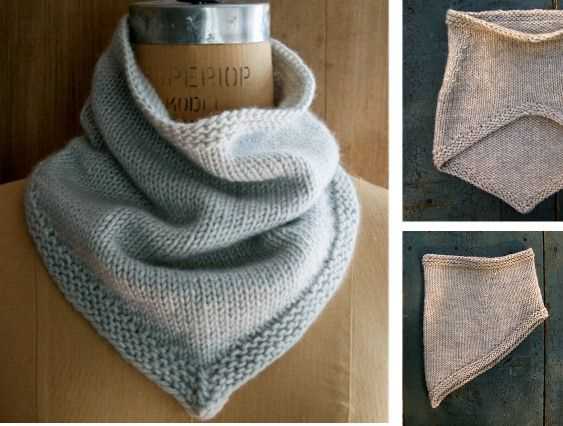 Free knitting patterns bandana cowl