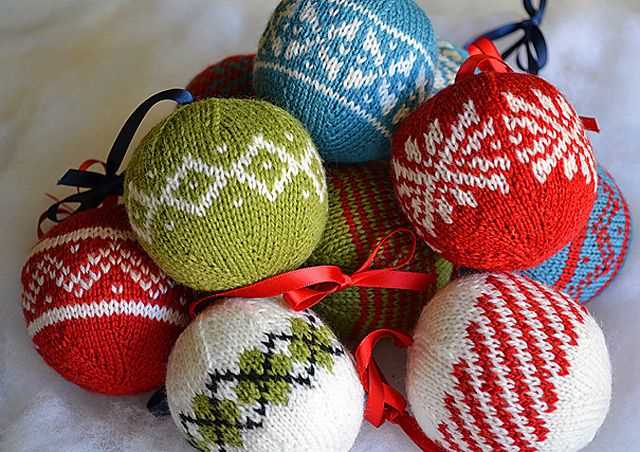 Knitting pattern christmas decorations