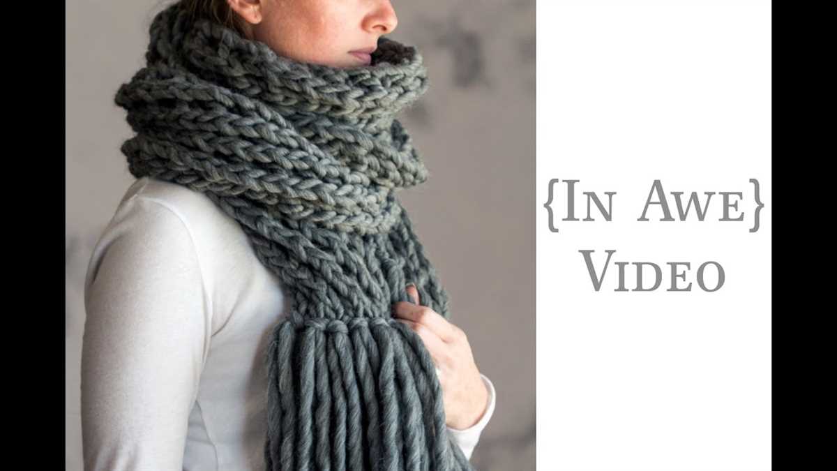 Simple scarf knitting pattern