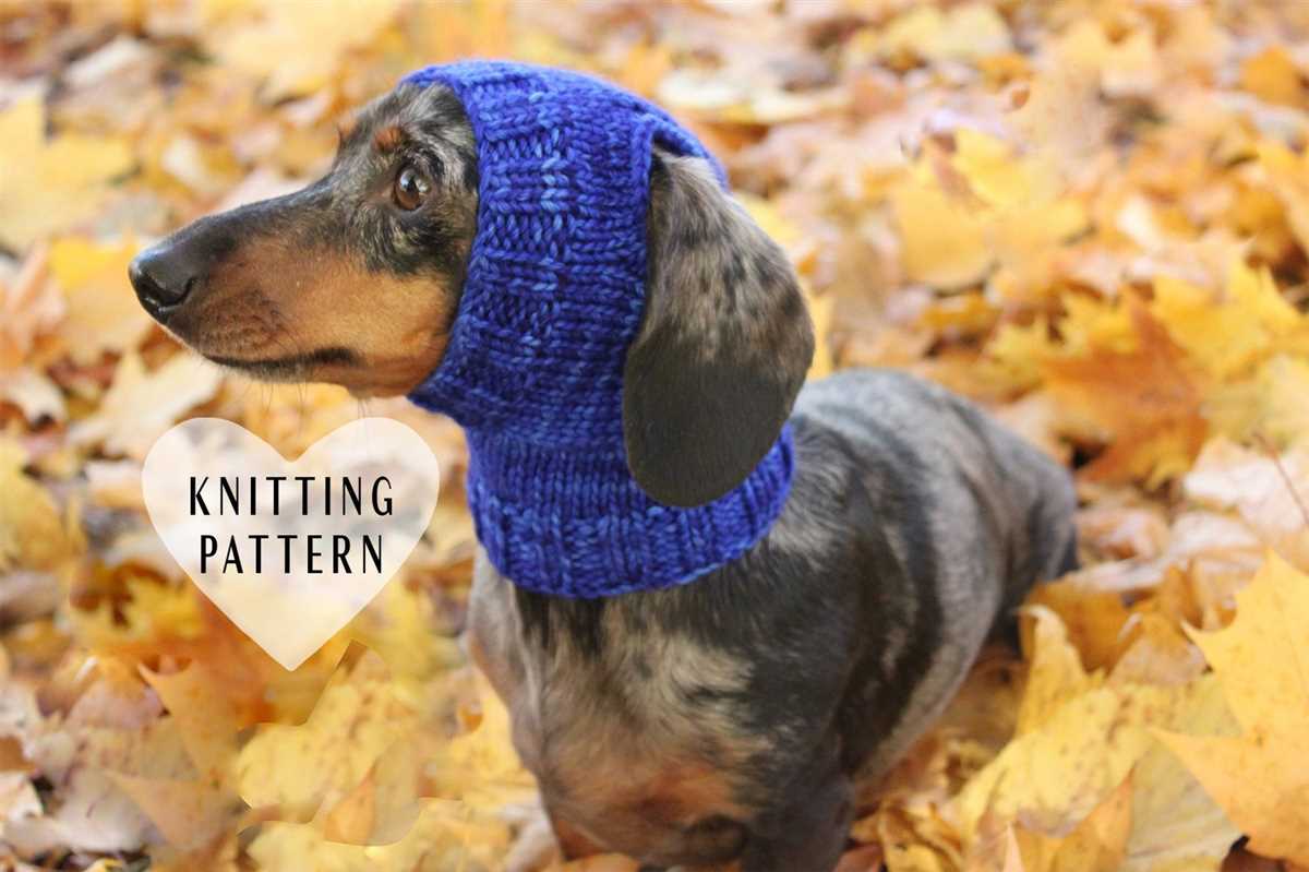 Dachshund knitting pattern