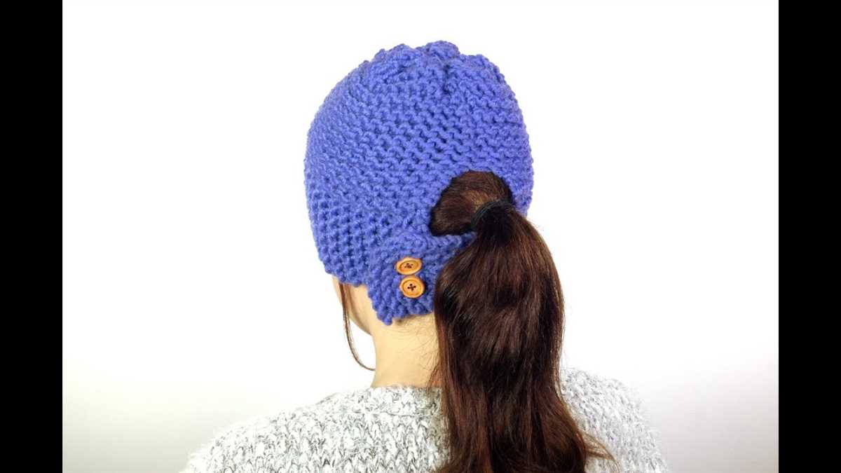 Ponytail knit hat pattern free