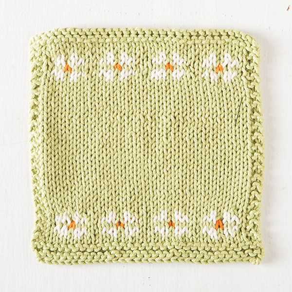 Daisy dishcloth knit pattern