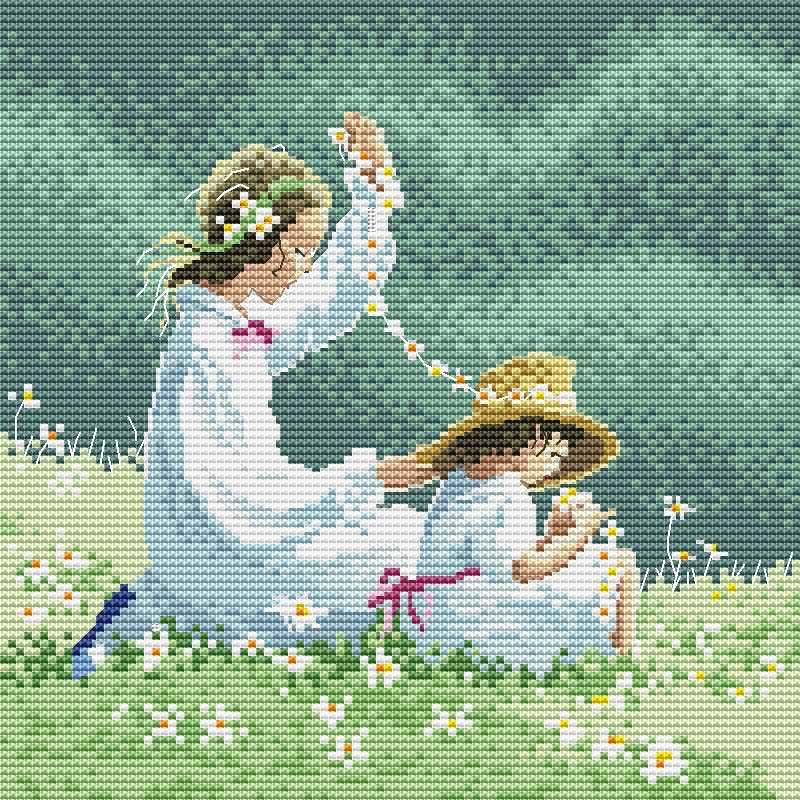 Daisy chain knitting pattern