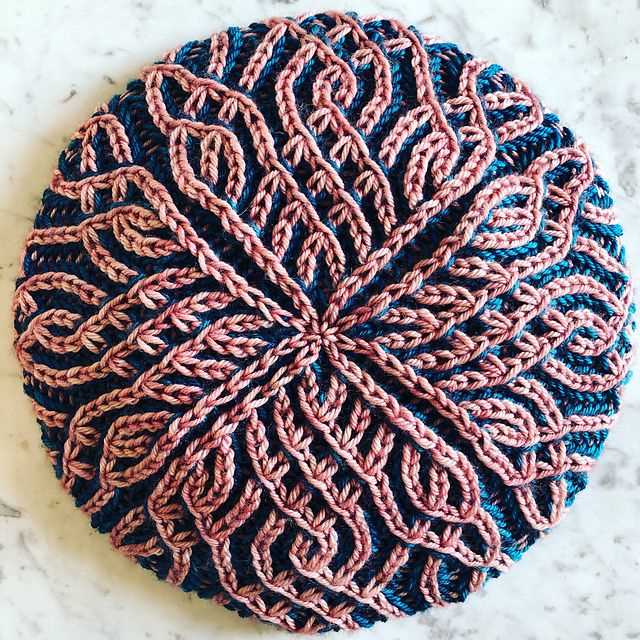 Star stitch knit hat pattern