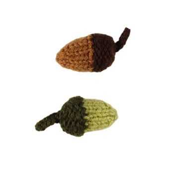 Free knitting patterns leaves and acorns
