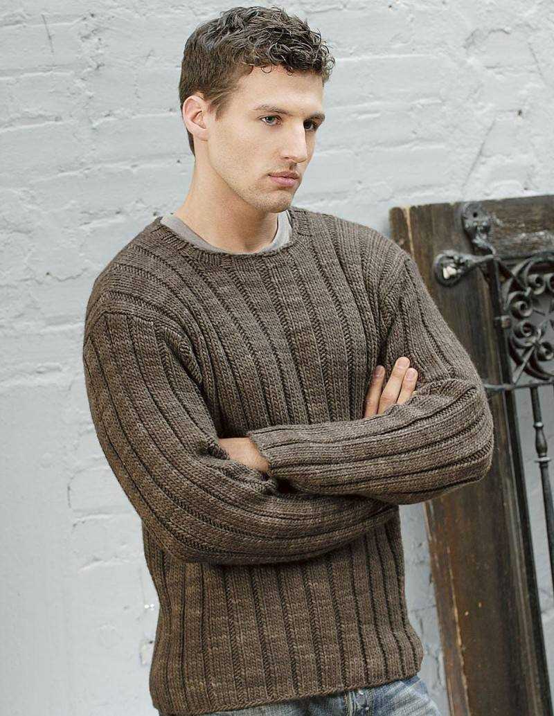Easy men's knit sweater pattern