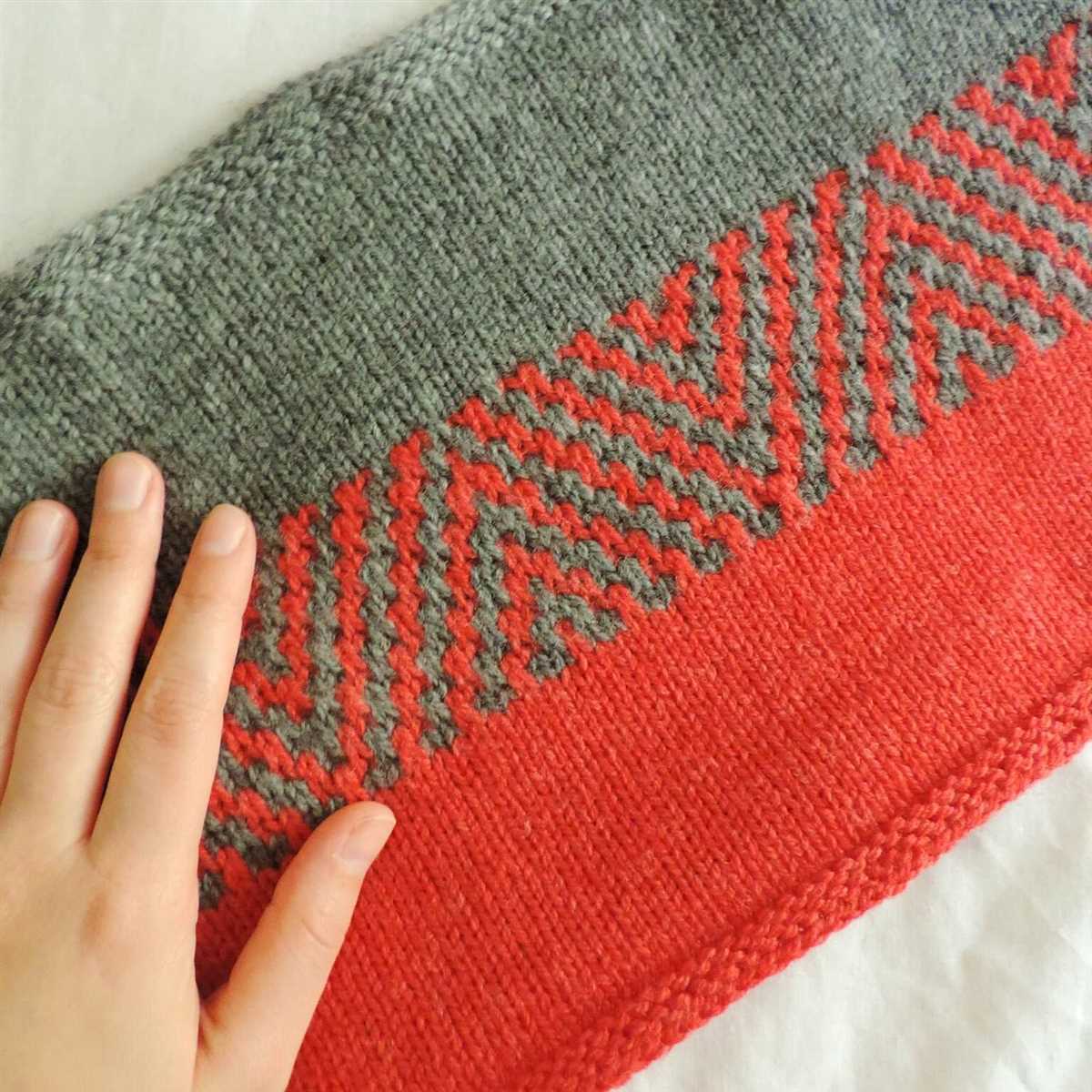 Mosaic scarf knitting pattern
